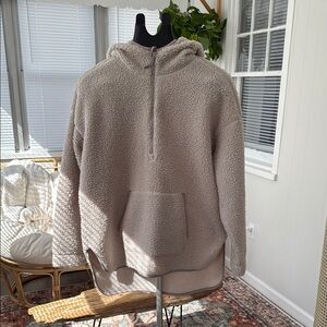 Cozy Beige Sherpa Women’s Sweater